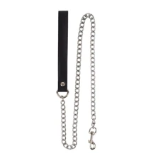 Повідець sLash Leather Leash Slave, Black: Виробник sLash