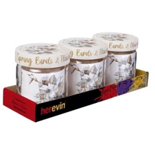 Емкость для хранения HEREVIN Golden Flower 3х0.425л (144357-440): Тип Емкость с крышкой