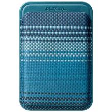 Чехол для iPhone Pitaka Magnetic Woven Wallet Moonrise (MWW2403): Цвет синий