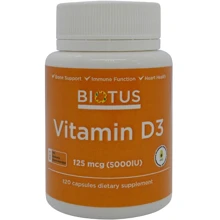 Biotus Vitamin D3, 5000 ME, 120 Capsules (BIO-530098): Тип вітамін D