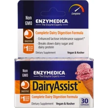 Enzymedica DairyAssist Ферменты для переваривания лактозы 30 капсул: Тип Пищеварительные ферменты