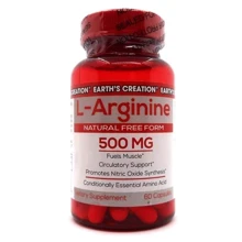 Амінокислота для спорту Earth's Creation L-Arginine 500 mg 60 caps: Смак Без вкуса