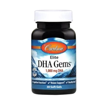 Carlson Labs Elite DHA Gems, 1000 mg, 30 Soft Gels (CAR-16900): Тип Омега 3