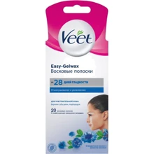 Veet Easy-Gelwax Восковые полоски для чувствительной кожи лица 20 шт.: Страна производитель Франция