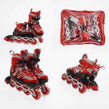 Раздвижные ролики Best Roller колеса PVC 73426-S (29-33) Красные: Цвет красный
