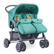 Коляска для двойни Lorelli TWIN (green indians): Тип коляски коляска для двойни