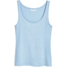 Майка H&M 3553074 M голубая: Состав Полиэстер, Хлопок, Эластан