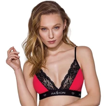Эластичный топ с кружевом Passion PS001 TOP red-black, size S: Для кого Для женщин