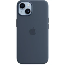Чехол для iPhone Apple for iPhone 14 Silicone Case with MagSafe Storm Blue (MPRV3) : Цвет синий