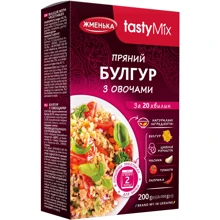 Булгур Жменька пряный с овощами в пакетиках для варки 2х100 г (4820152182487): Вид Булгур