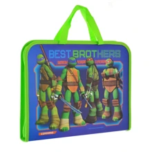 Папка-портфель на молнии с тканевыми ручками 1 Вересня Ninja Turtles (491427): Тип Портфель