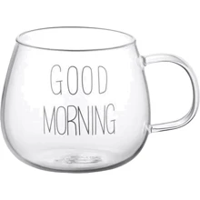 Набор кружек с ручками Ardesto Good Morning 430 мл 2 шт. (AR2643BMR): Форма круглая