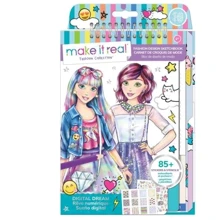 Блокнот із трафаретами Make it Real для створення модних колекцій: Рожева мрія: Виробник Make it Real