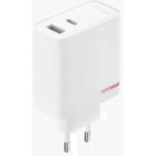 Зарядное устройство OPPO Wall Charger SuperVOOC USB-C+USB 80W White (OSAB7CF3AE): Особенности Быстрая зарядка