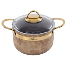Каструля Brioni Royal Stone Tigereye Gold антипригарна 18 см 2.5 л (764-045): Тип Традиционная