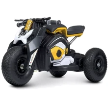 Детский электромотоцикл 3 колесный Bambi Racer желтый (M 4827EL-6): Вид мотоцикл