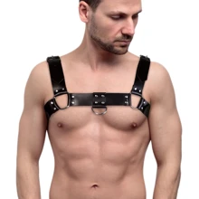 Мужская портупея на грудь из натуральной кожи Feral Feelings - Bulldog Harness Black: Для кого Для мужчин