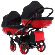 Универсальная коляска для двойни 2 в 1 Junama Diamond S-line Duo Slim 01: Тип коляски Коляска для двойни