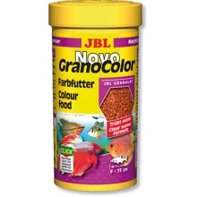 Корм JBL NovoGranoColor mini для окраски аквариумных рыбок 250 мл (30105): Вид корма Гранулы