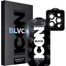 Захисне скло для iPhone ArmorStandart Tempered Glass Supreme Plus Icon Black для iPhone 15 Pro Max (ARM71140): Тип захисту екрана на екран