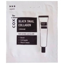 Coxir Black Snail Collagen Cream Pouch Антивозрастной крем для лица с муцином черной улитки и коллагеном пробник 2 мл: Пол Для женщин