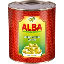 Оливки зеленые Alba Food Hojiblanca 300/320 без косточки 3.1 л (8435761500070): Объем 3100 мл