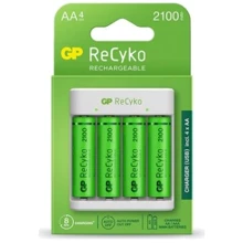 Gp ReCyko 4-Slot E411 USB Charger (w/ 4's 2100mAh AA Batteries) (GPE411 210AAHCN-2B4): Производитель GP