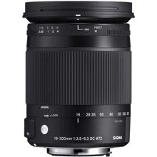 Об'єктив для фотоапарата Sigma 18-300mm F3.5-6.3 DC Macro OS HSM (Canon): Тип об'єктива Телеобъектив