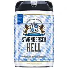 Пиво Starnberger Hell светлое фильтрованное 4.8% 5 л (PLS_4251253120144): Объем, л 5