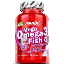 Amix Mega Omega 3 Fish Oil 1000mg ( 330mg/220mg ) 90 soft gel / 90 serving: Пол Унисекс