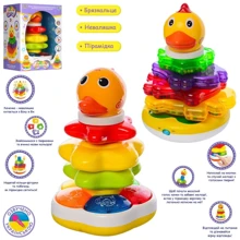 Розвиваюча іграшка Limo Toy Логічна пірамідка укр (7015-7040) (00000049965): Тип пірамідка