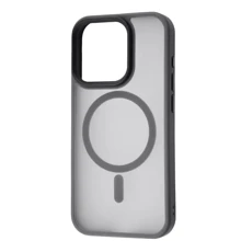 Чехол для iPhone WAVE Matte Insane Case with MagSafe Gray for iPhone 15 Plus: Цвет серый