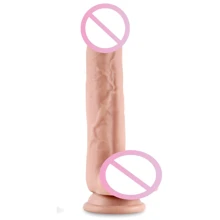 Фаллоимитатор LoveToy Sliding-Skin Dual Layer Dong 9.5" Flesh: Назначение Вагинальные