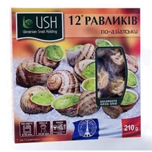 Улитки helix aspersa maxima (escargot gros gris) в соусе по-Азиатски, замороженные, 210 г (WT3400): Вес нетто 210 г
