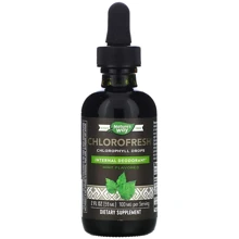 Nature's Way Chlorofresh Chlorophyll Drops Жидкий хлорофилл вкус мяты 59 мл: Форма выпуска Капли