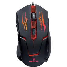 Мышь REAL-EL RM-520 Gaming Black UAH: Интерфейс подключения USB