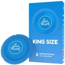 Презервативи розміру King Size Love Match King Size, 6 шт: Тип Збільшеного розміру