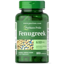 Puritan's Pride Fenugreek 610 mg Пажитник 100 капсул: Форма выпуска Капсулы