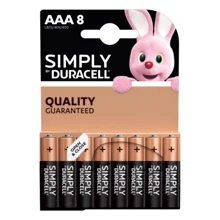 Батарейки лужні Duracell Simply AAA LR03, 8шт (5000394002463): undefined undefined