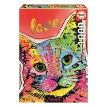 Пазл Educa Tilt Cat Love Дін Руссо 1000 елементів (6337235): Виробник Educa