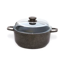 Кастрюля Биол Granite Brown 24 см 4 л (К403PC): Тип Традиционная
