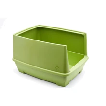 Туалет Wow Pets с высокими бортами полузакрытый 495x380x140 мм (0188-ЗЕЛЕНЫЙ): Вид Открытый