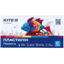 Пластилин восковой Kite Classic 6 цветов 120 г (K-081): Производитель KITE