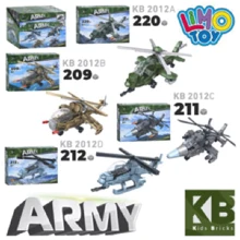 Конструктор LimoToy военный самолет, 4 вида, от 209 дет. (KB 2012): Производитель LimoToy
