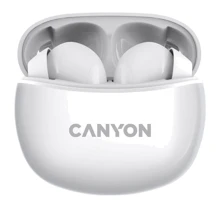 Наушники Canyon TWS-5 White (CNS-TWS5W): Тип конструкции вакуумные