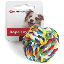 Мяч плетеный Flamingo Cotton Ball для собак хлопок 5.5 см: Производитель Flamingo