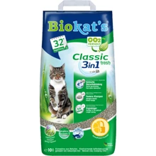 Наполнитель для кошачьего туалета Biokat's Classic Fresh 3в1 комкующийся 10 л (4002064613314): Вид Глиняный
