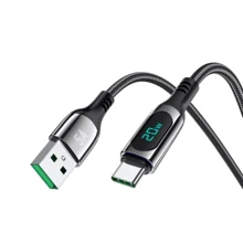Кабель Hoco USB Cable to USB-C S51 5A 1.2m Black: Тип USB Cable - USB-C