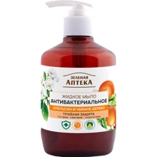 Зелена Аптека рідке мило для рук апельсин та чайне дерево 460 ml: Призначення Увлажнение, Смягчение, Антибактериальное, Очищение