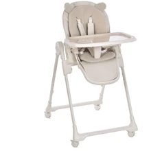 Стільчик для годування El Camino ME 1037 CRYSTAL Bear Beige (ME 1037 Bear Beige): Тип классический стульчик